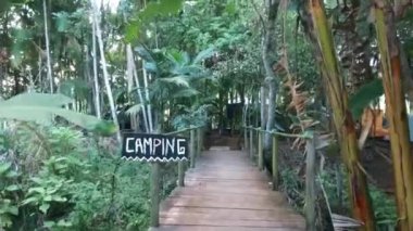 Kamp Tahtası Asılı Köprü - Kaydırıcı Vuruşu