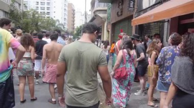 Beverage Sellers Among the Crowded People