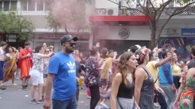 Crowded atmosphere at the Music Festival