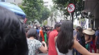 Crowded atmosphere at the Music Festival