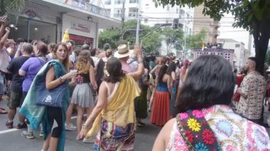 Crowded atmosphere at the Music Festival