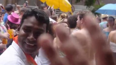 Crowded atmosphere at the Music Festival