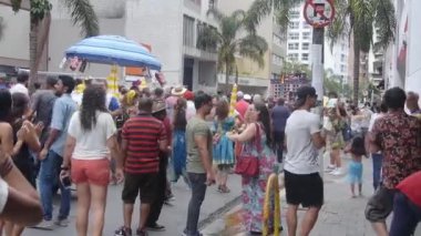 Crowded atmosphere at the Music Festival