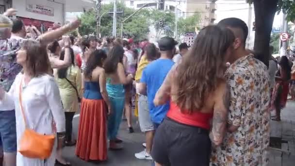 Crowded Atmosphere Music Festival — Vídeo de Stock