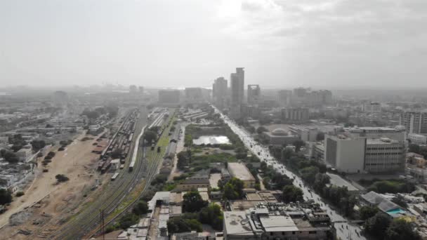 Top Aerial View Areas Karachi City Εμπρός — Αρχείο Βίντεο
