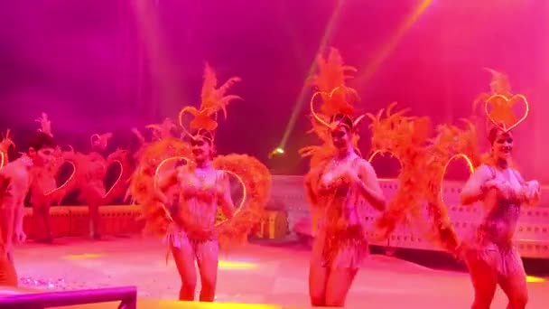 Groupe Filles Gars Qui Dansent Dans Cirque — Video