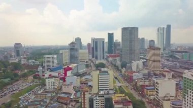 Johar Bahru şehri, Ticaret ve Ofis Buidlings, Hava - Dolly Back