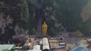 Kuala Lumpur, Malezya 'da Batu Mağaralarının Güneş Işıklarıyla Önü 