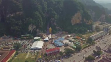 Kuala Lumpur, Malezya 'da Batu Mağaralarının Güneş Işıklarıyla Önü 
