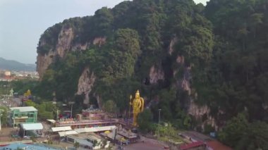 Kuala Lumpur, Malezya 'da Batu Mağaralarının Güneş Işıklarıyla Önü 