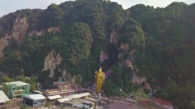 Kuala Lumpur, Malezya 'da Batu Mağaralarının Güneş Işıklarıyla Önü 