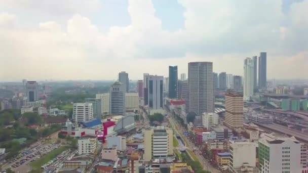 Cityscape Του Johor Bahru Εναέρια Κινείται Προς Την Κατεύθυνση — Αρχείο Βίντεο