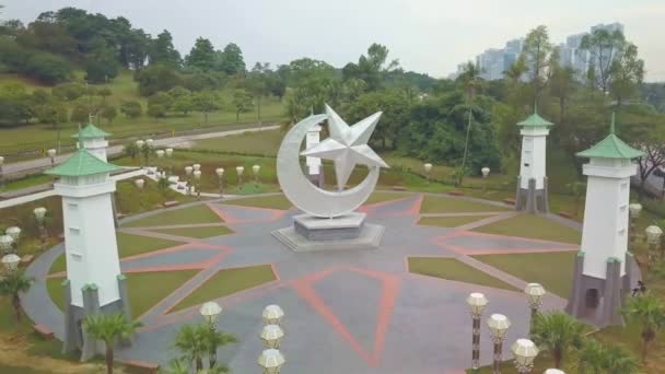 Vista Frontal Istana Bukit Sereno Johor Malásia — Vídeo de Stock