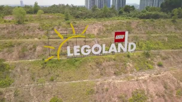 Legoland Logo Green Hill — Stock Video