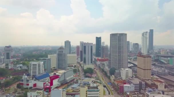 Πόλη Του Johar Bahru Στη Μαλαισία Εμπορικά Και Γραφεία Buidlings — Αρχείο Βίντεο