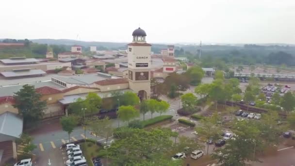 Johar Premium Outlet Maleisië Luchtfoto — Stockvideo