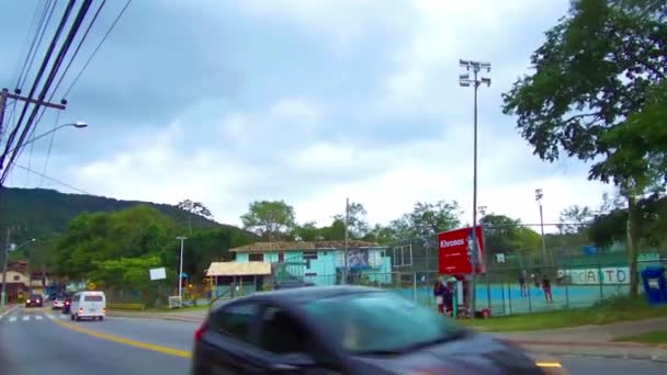 Brezilya Daki Basketbol Sahasına Bakın — Stok video
