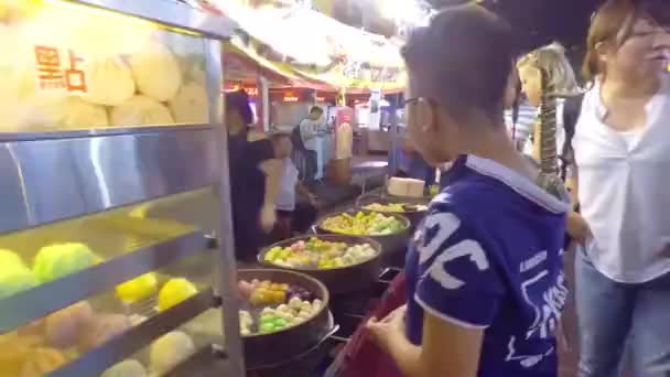 Kids Buying Sweets Street Vendor Kuala Lumpur Malaysia — Wideo stockowe