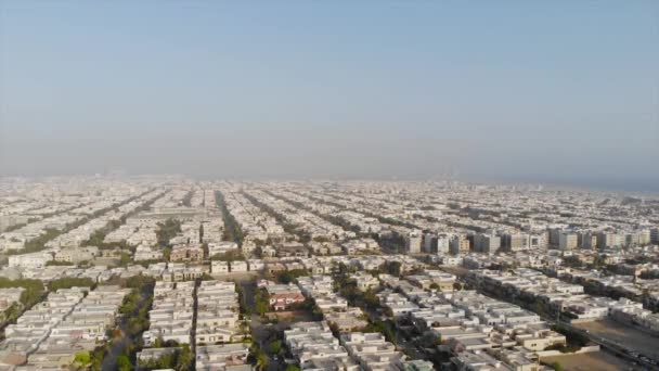 Top Widok Lotu Ptaka Miasto Karaczi Dużą Ilością Mieszkań Dróg — Wideo stockowe