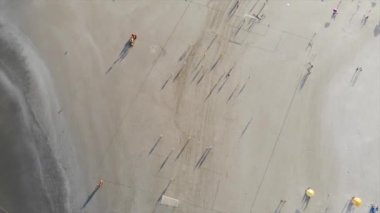 Top View Of Visitors Activities At Santos Beach