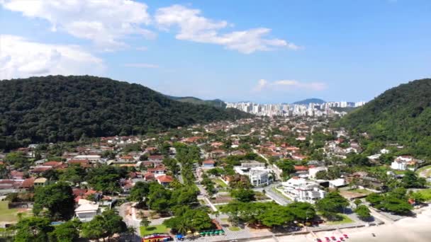 Mooie Heuvel Stad Guaraju — Stockvideo