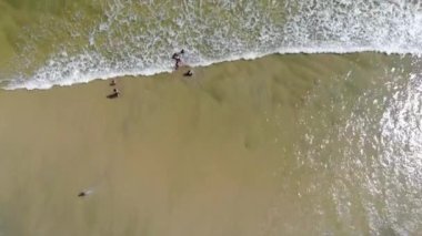 Dalga Oynayan İnsanların Üst Görünümü