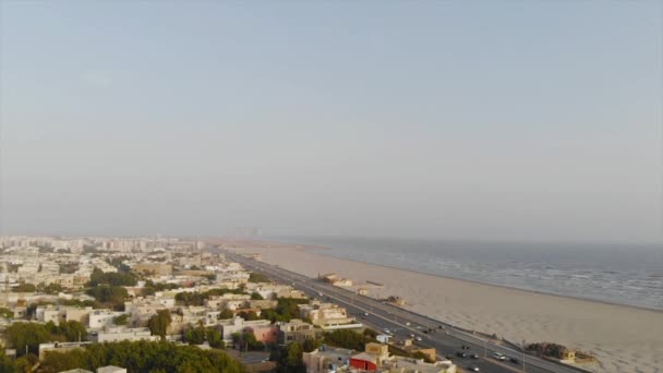 Vista Città Nel Mare Karach — Video Stock