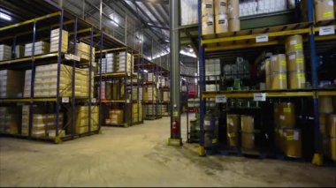 Forklift 'in depoda hareket ettiği zaman dilimi.