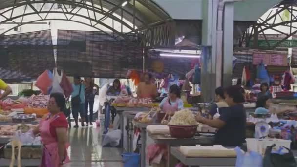 Sprzedawcy Mięsa Tradycyjnej Malezji — Wideo stockowe