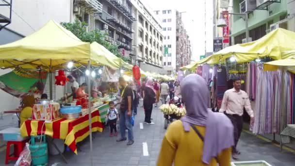 Traditional Market Atmosphere Malaysia — Stock Video