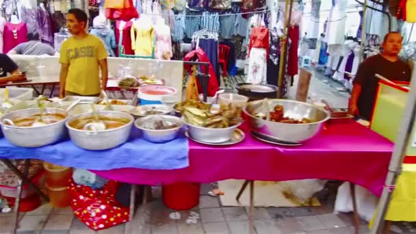 Street Foods Στη Μαλαισία — Αρχείο Βίντεο