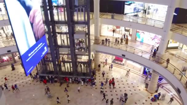 Top Aerial View People Mall — Stok Video