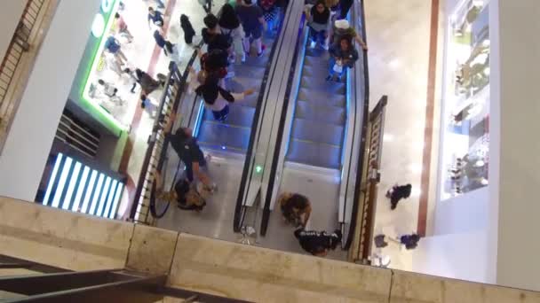 Άποψη Των Ανθρώπων Στο Εμπορικό Κέντρο — Αρχείο Βίντεο