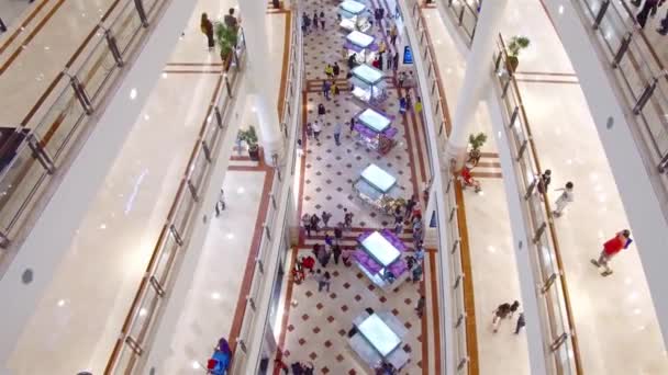 Top Aerial View People Mall — Stok Video