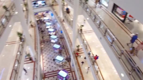 Top Aerial View People Mall — Stok Video
