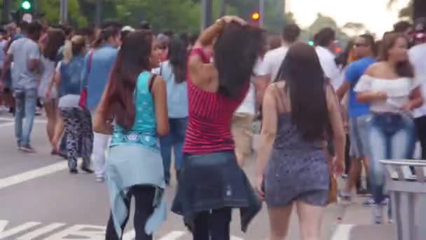 Nők Együtt Sétálnak Kéz Kézben — Stock videók