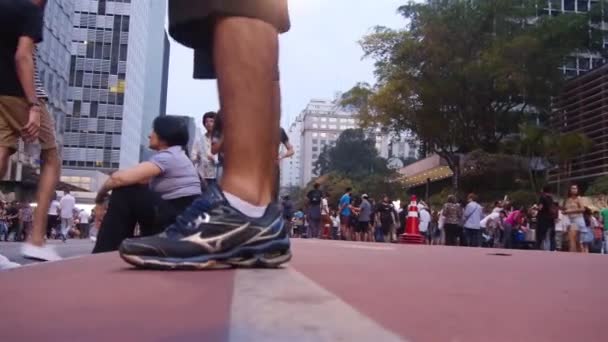 Взуття Від Пішоходів Ручна Сторожа — стокове відео
