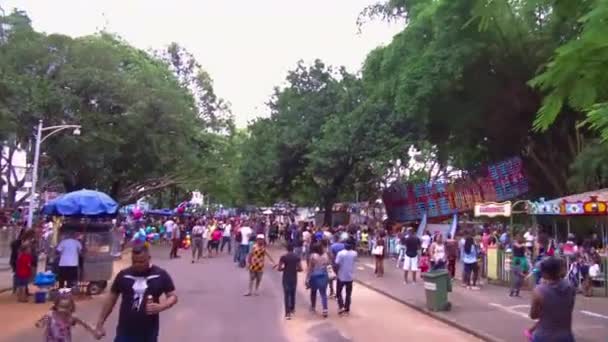 Les Visiteurs Dans Parc Attractions — Video