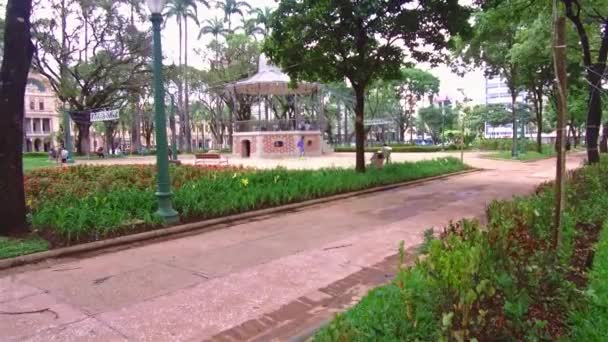 Beautiful Graha City Park — Stock Video