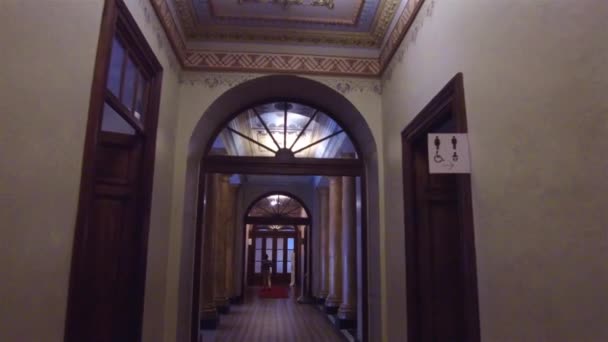 Hallway Museum — Stock Video