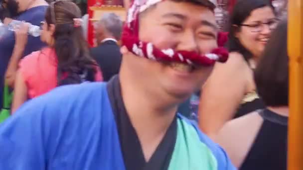 Sao Paulo Japon Kıyafetli Bir Adam — Stok video