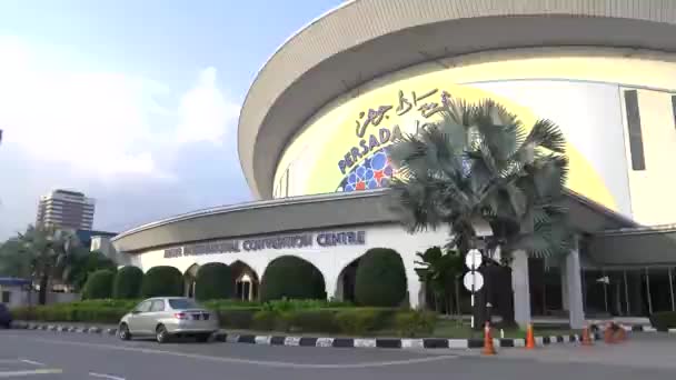 Edificio Del Centro Internacional Convenciones Johor Malasia — Vídeos de Stock