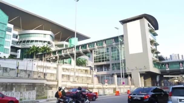 Estações Táxis Malásia Pan Direita Esquerda — Vídeo de Stock