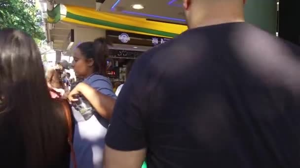 Braziliaanse Fans Ondersteunen Het Braziliaanse Nationale Team — Stockvideo