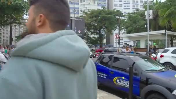 Фанаты Бразилии Поддерживают Сборную Бразилии — стоковое видео