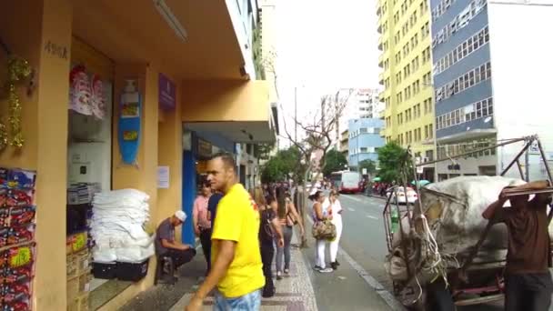 Personas Centro Belo Horizonte Brasil — Vídeos de Stock