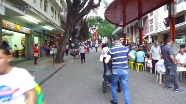 Personas Centro Belo Horizonte Brasil — Vídeo de stock