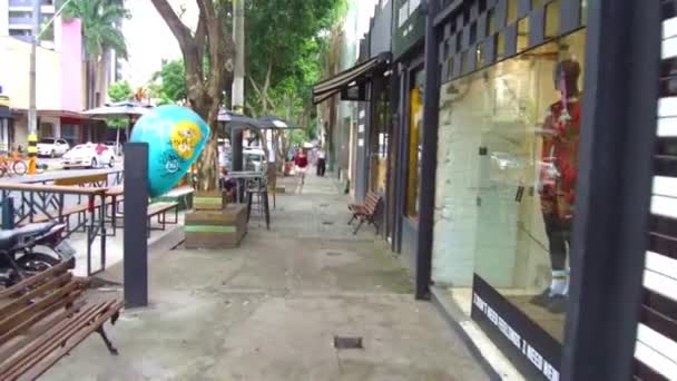 Människor Centrum Belo Horizonte Skamlös — Stockvideo
