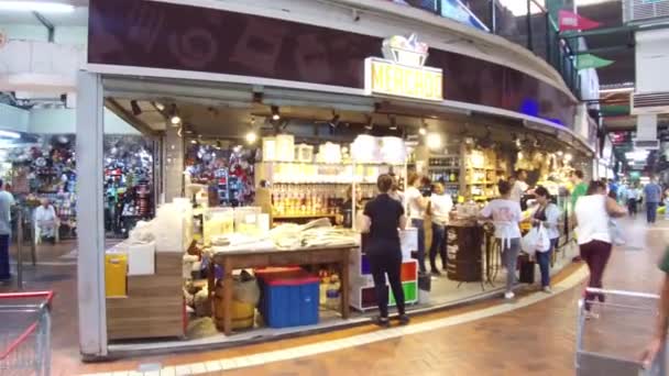 Huge Cheese Shop Walking — 图库视频影像