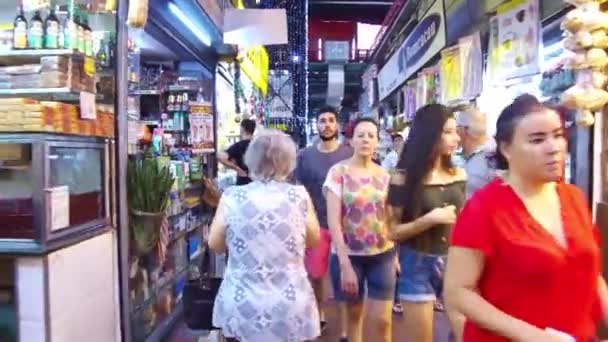 Beautiful Brazilian Girl Municipal Market Belo Horizonte — Vídeo de stock